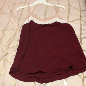 Burgundy tank top
